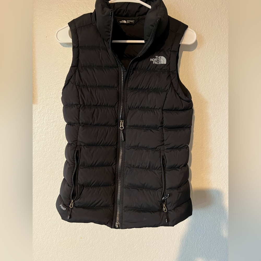 Black The North Face black puffer vest